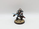 Warhammer 40k: Space Marines Black Templars Converted Captain/Marshal - Well Painted (BJ021)