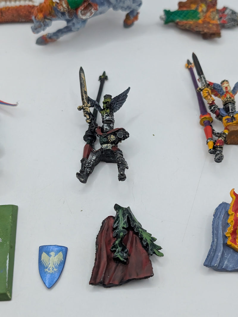 Warhammer the Old World Lord on Pegasus Metal - Bretonnian and Empire Riders AD105