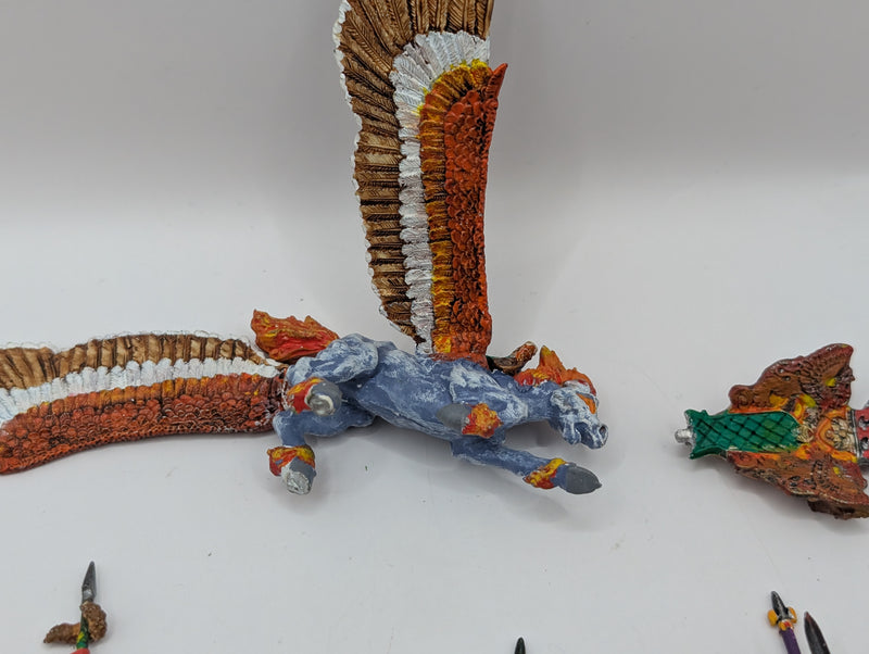 Warhammer the Old World Lord on Pegasus Metal - Bretonnian and Empire Riders AD105
