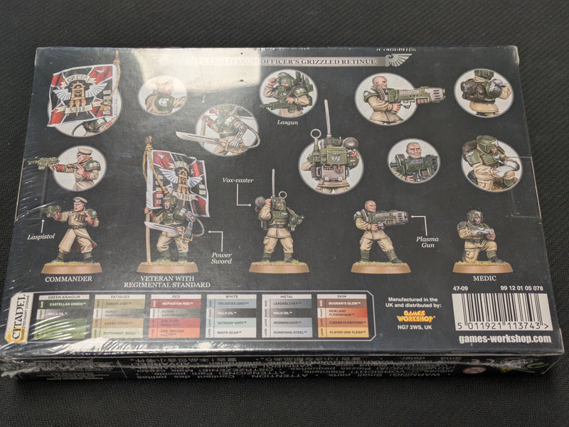 Warhammer 40k: Astra Militarum Cadian Command Squad Old (BB133)