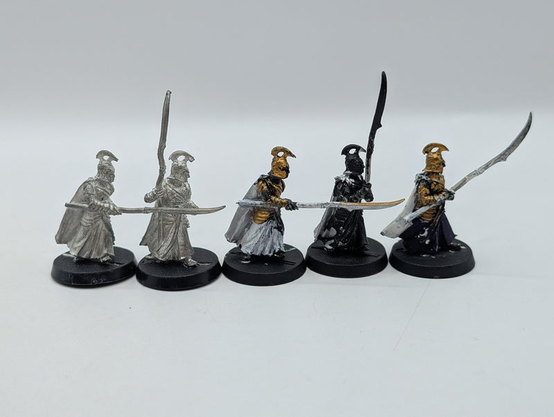 Warhammer Lord of the Rings High Elf Spearmen x5 - Metal BI198