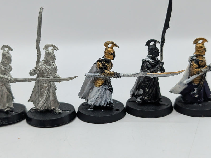 Warhammer Lord of the Rings High Elf Spearmen x5 - Metal BI198
