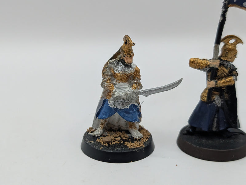 Warhammer Lord of the Rings High Elf Captain and Banner BC017
