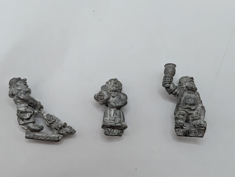 Citadel Dwarf Villagers and Townsfolk x3 - OOP 1980s BC128