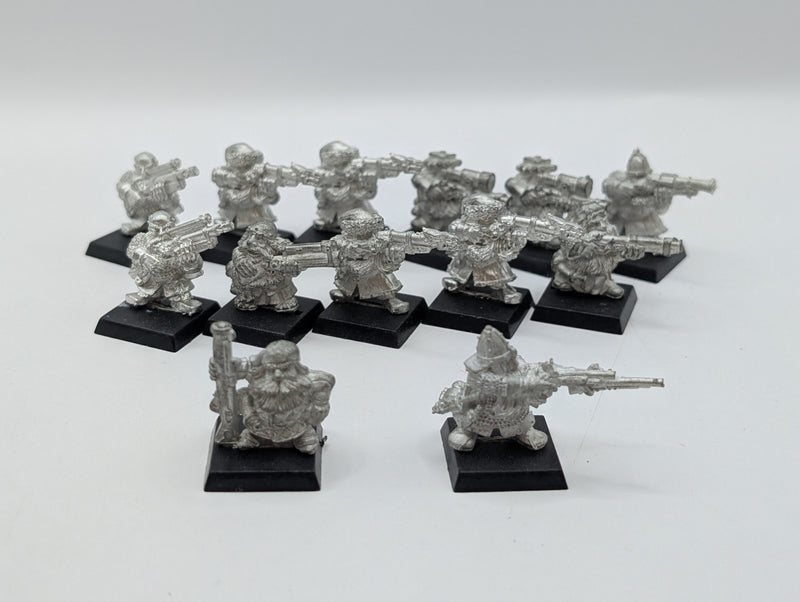 Warhammer Fantasy Dwarf Thunderers x13 Metal AQ026