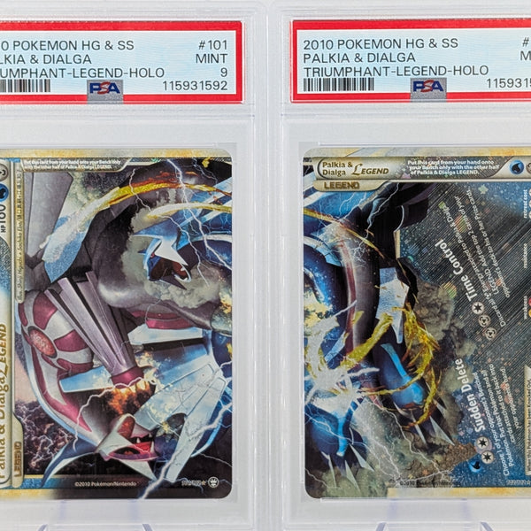 Pokemon Palkia & Dialga Legend Pair Holo - PSA 9