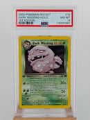 Pokemon Dark Weezing Holo - PSA 8 - Team Rocket