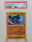 Pokemon Lucario Holo - PSA 9 - SWSH Black Star Staff Promo
