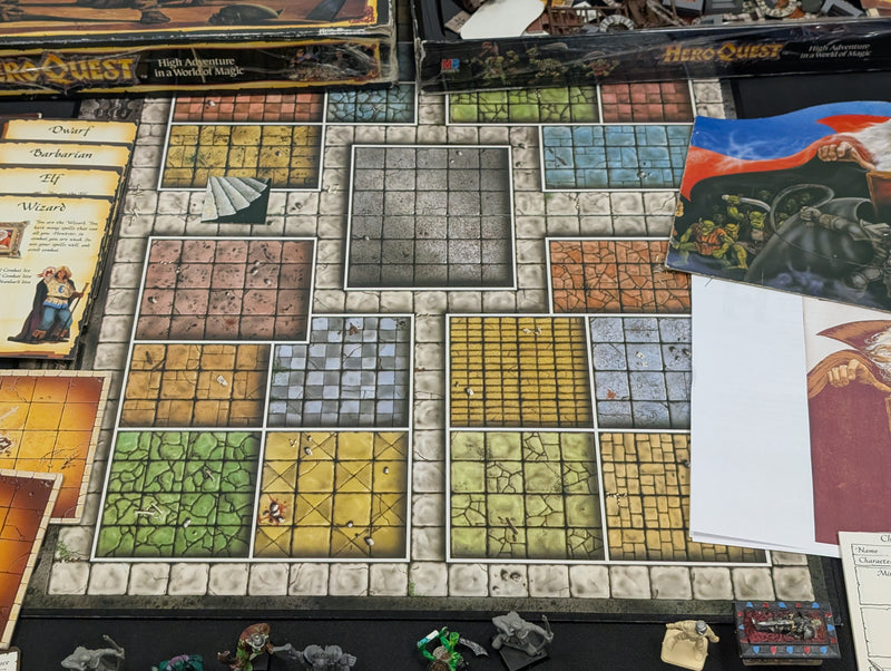 Advanced Heroquest Boardgame - Unchecked with additional metal models BB627