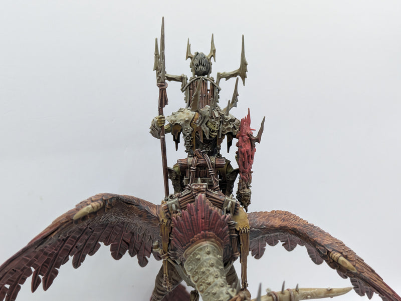 Warhammer Age of Sigmar: Orruk Warclans Killaboss on Corpse-rippa Vulcha - Well Painted (AU013)