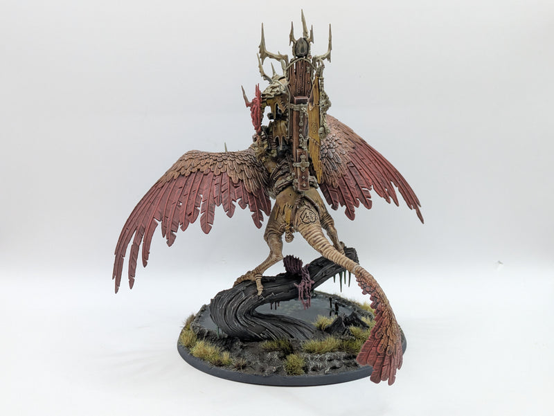 Warhammer Age of Sigmar: Orruk Warclans Killaboss on Corpse-rippa Vulcha - Well Painted (AU013)