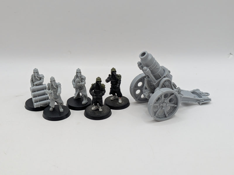 Warhammer 40k: Astra Militarum Death Korps of Kreig Forgeworld Heavy Mortar and Crew (AA160)