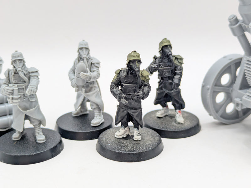 Warhammer 40k: Astra Militarum Death Korps of Kreig Forgeworld Heavy Mortar and Crew (AA160)