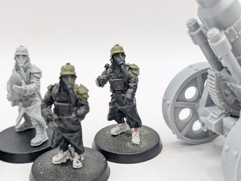 Warhammer 40k: Astra Militarum Death Korps of Kreig Forgeworld Heavy Mortar and Crew (AA160)