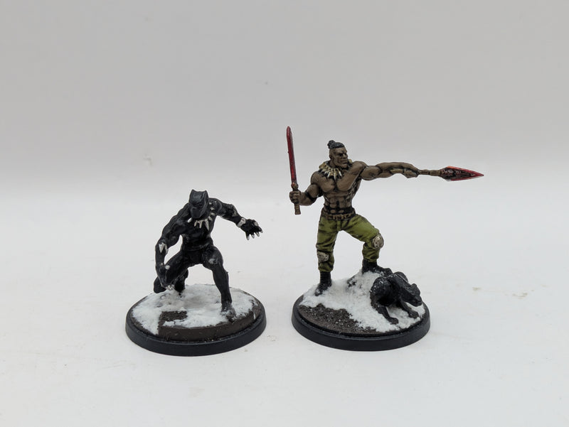 Marvel Crisis Protocol: Black Panther and Killmonger Painted - Models Only (AI085)
