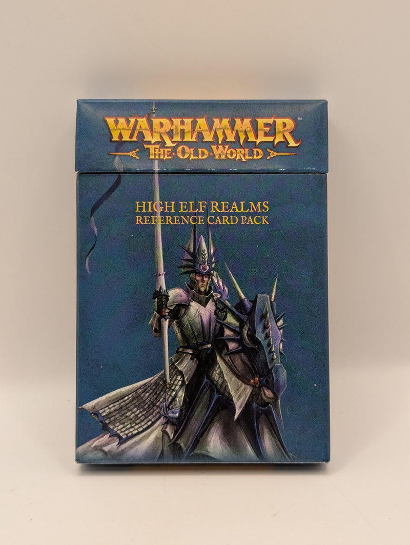 Warhammer The Old World High Elf Realms Reference Cards - Open AX062