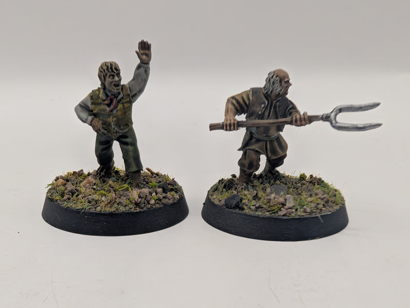 Warhammer Lord of the Rings Personalities of the Shire Folco Boffin and Farmer Cotton - Painted BJ099
