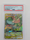 Pokemon Venusaur & Snivy GX Holo - PSA 7 - Cosmic Eclipse