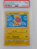 Pokemon Ash's Pikachu  - PSA 9 - Sun and Moon Black Star