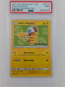Pokemon Ash's Pikachu  - PSA 9 - Sun and Moon Black Star