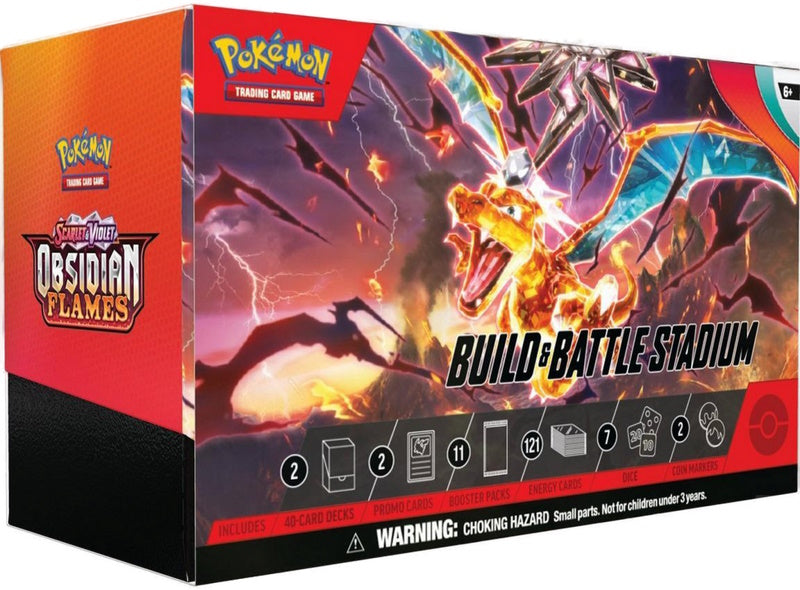 Pokemon TCG: Obsidian Flames Build & Battle Stadium Box
