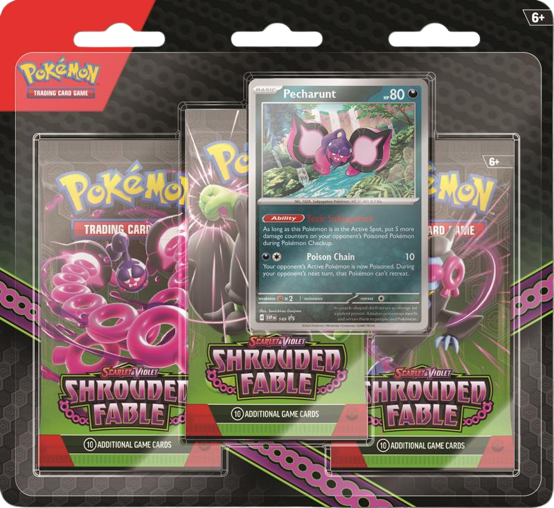 Pokemon TCG Shrouded Fable 3 Pack Blister