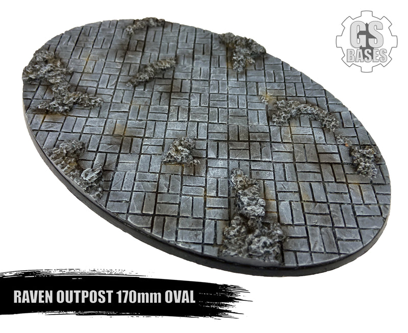 Resin Base - Raven Outpost Oval - 170x105mm (1)