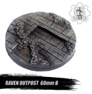 Resin Base - Raven Outpost Round - 60mm (1B)