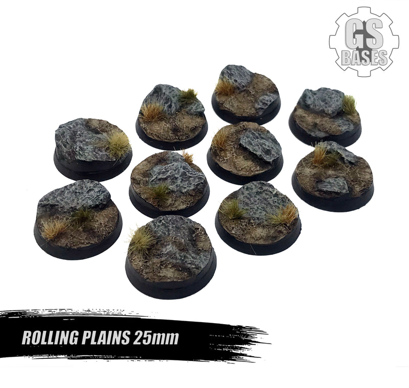 Resin Base - Rolling Plains Round - 25mm (10)