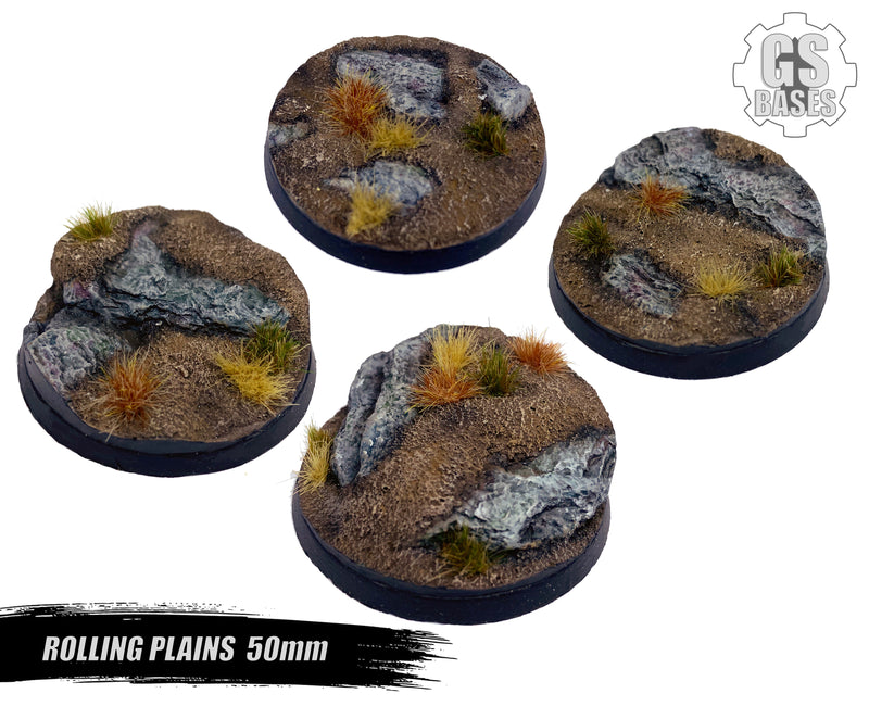 Resin Base - Rolling Plains Round - 50mm (4)