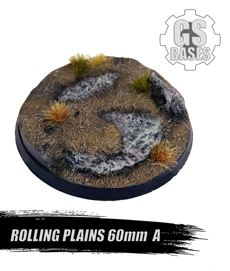 Resin Base - Rolling Plains Round - 60mm (1A)