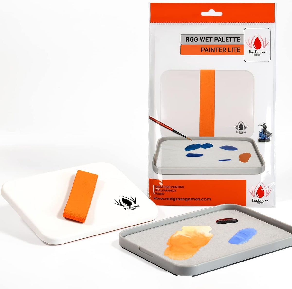 Redgrassgames Everlasting Wet Palette - Painter Lite - 50 Sheets/2 Foam - The Original Wet Palette for Miniature Painting, Approved by Pro Painters