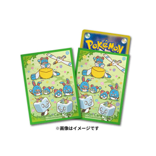 Pokemon Centre Marill Eiscue Flower Party 64 Art Sleeves - Japanese Import