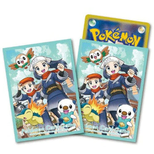 Pokemon Centre Reik Akari Cyndaquil Rowlett 64 Art Sleeves - Japanese Import