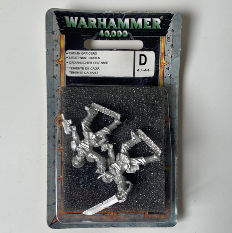 Warhammer 40k Cadian Officers Blister OOP (AV705)