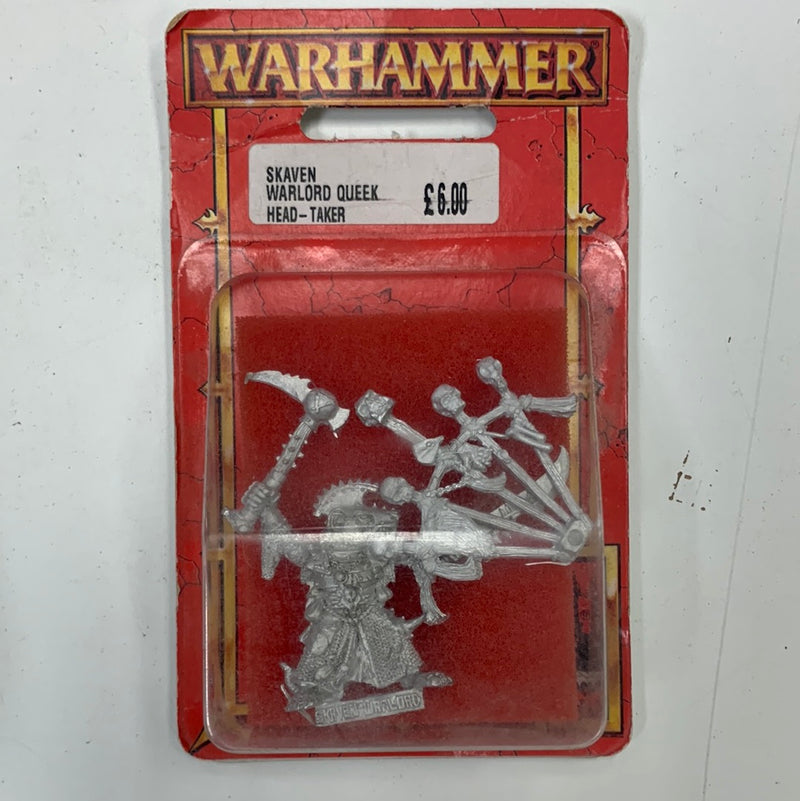 Warhammer Fantasy Skaven Warlord Queek Head-Taker BNIB OOP (AA115)