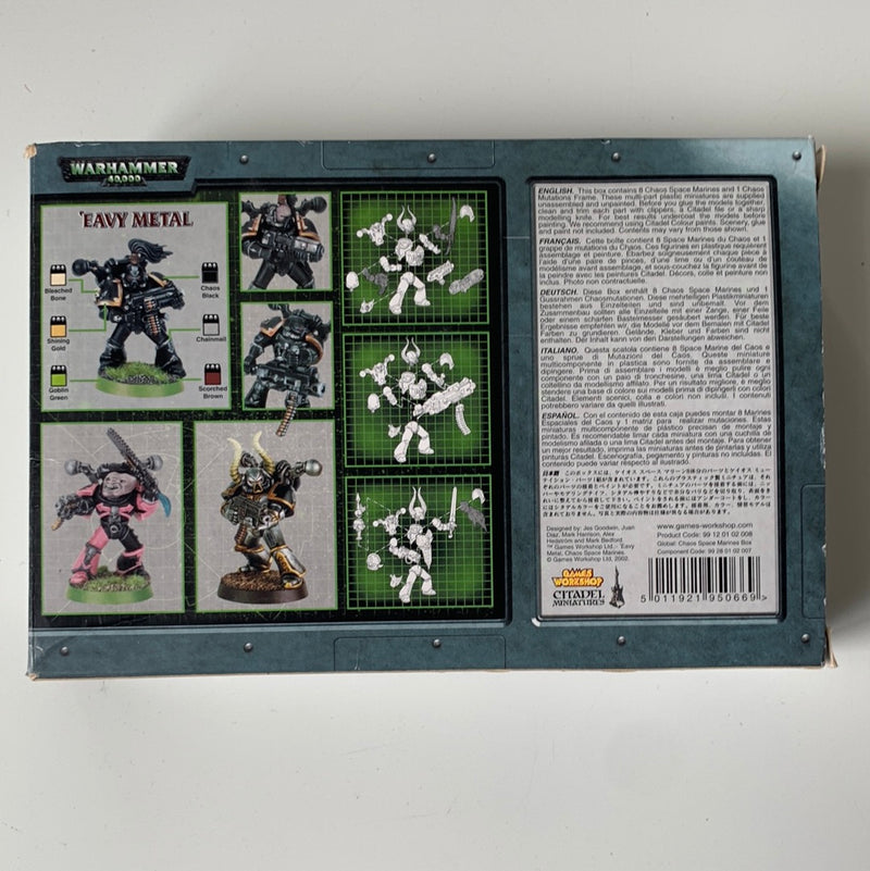 Warhammer 40k Chaos Space Marines - Sprues for 5 in Box (AV702)