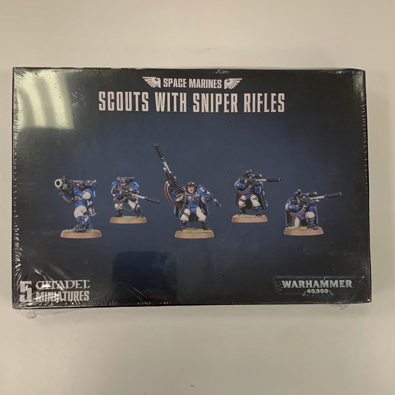 Warhammer 40k Space Marine Scouts with Sniper Rifles BNIB (AV718)