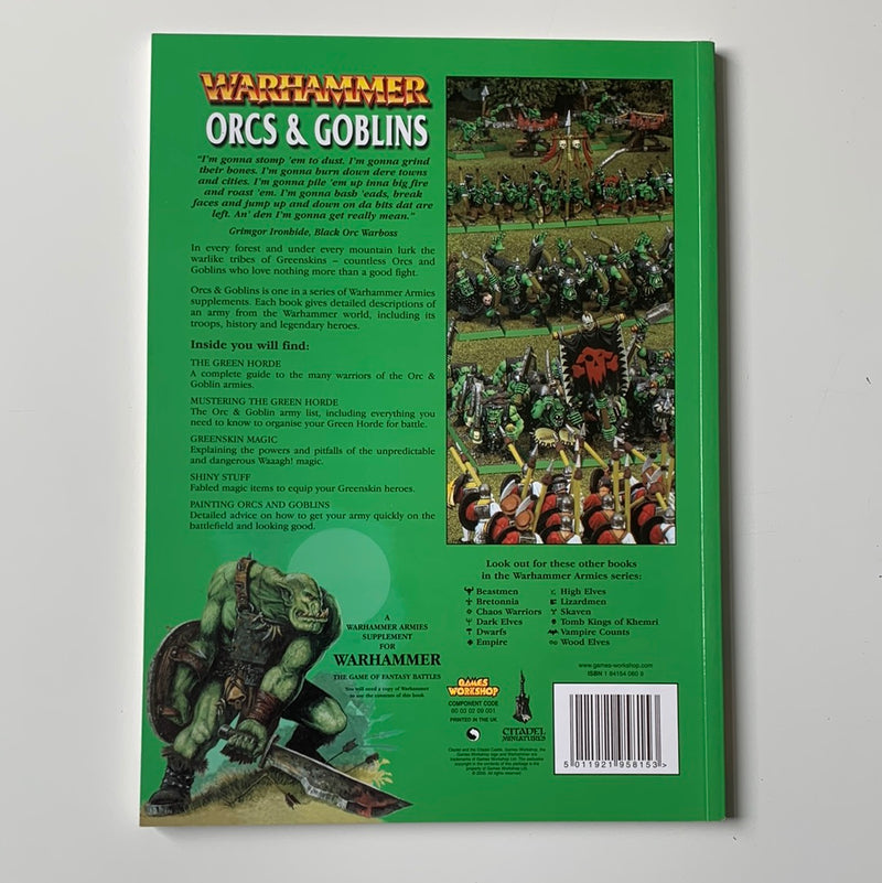 Warhammer Armies: Orcs & Goblins Rulebook 6th Edition (AS552)