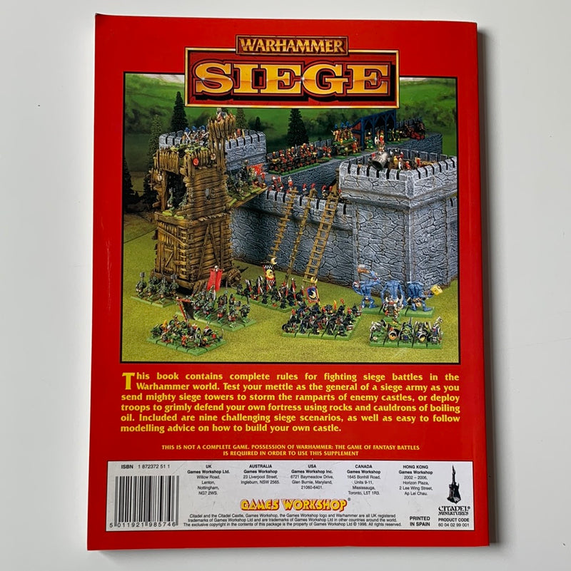 Warhammer Fantasy Battles Siege Rulebook (AS550)