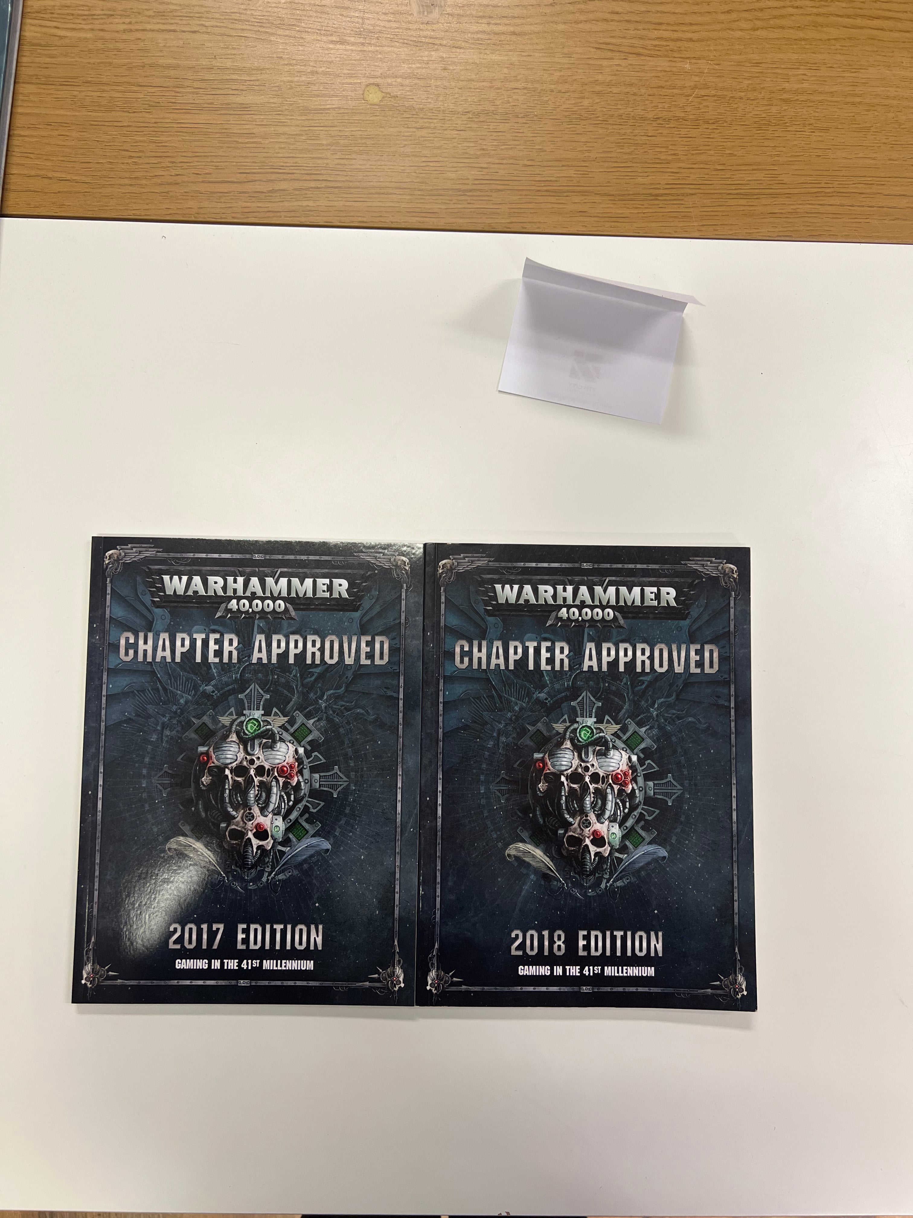 Warhammer 40K Chapter Approved 2018 and 2017 (TLB019)