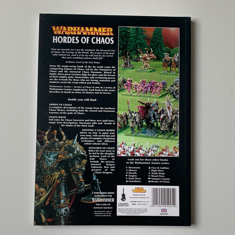 Warhammer Armies: Hordes of Chaos Rulebook 6th Edition (AS551)