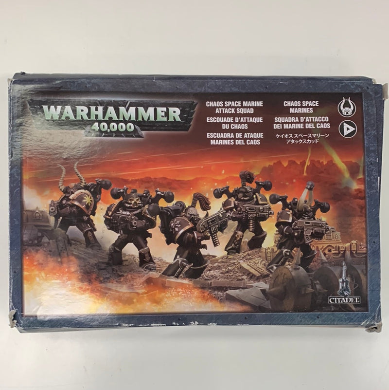 Warhammer 40k Chaos Space Marine Attack Squad NIB (AV722)