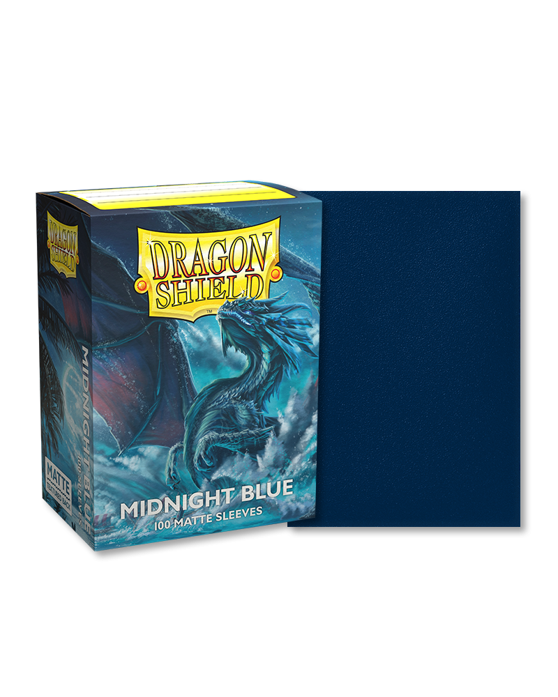 Dragon Shields: Midnight Blue Matte 100