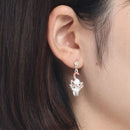 Pokemon Centre Hisuian Zorua Drop Earrings Pair - Japanese Import