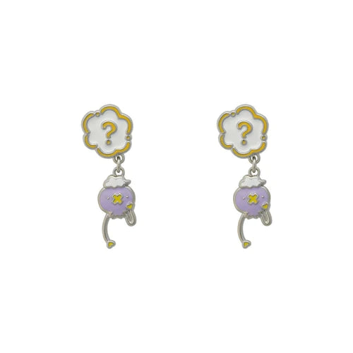 Pokemon Centre Dowasure Drifloon Drop Earrings Pair - Japanese Import