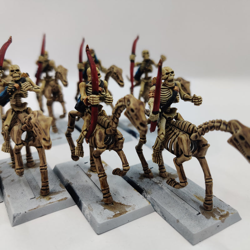 Tomb Kings of Khemri Skeleton Horse Archers x8 - Painted AI233