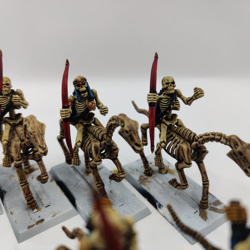 Tomb Kings of Khemri Skeleton Horse Archers x8 - Painted AI233