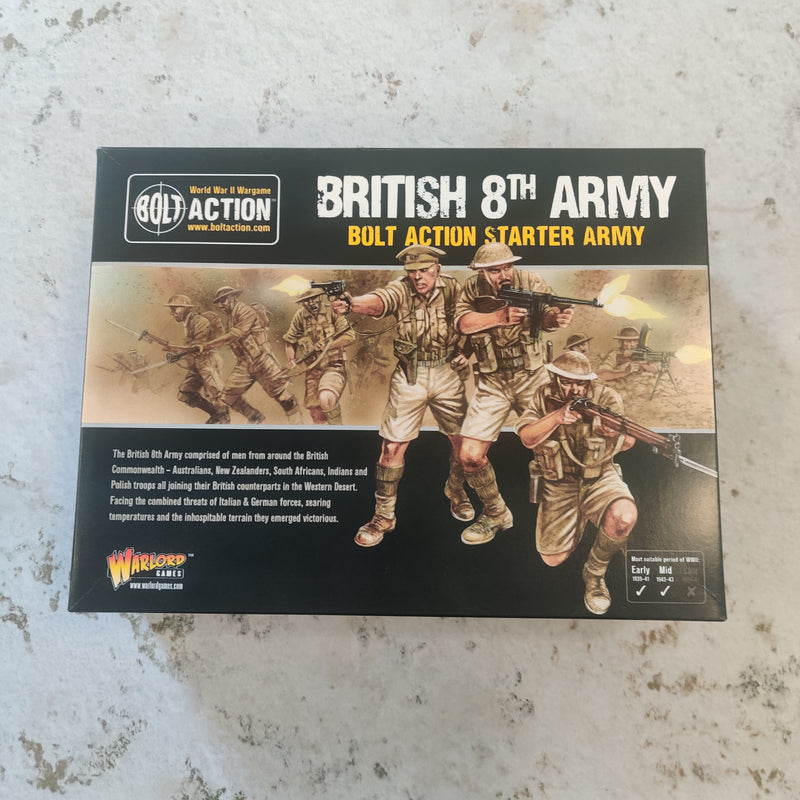 Bolt Action British 8th Army Starter Set - Complete AV189