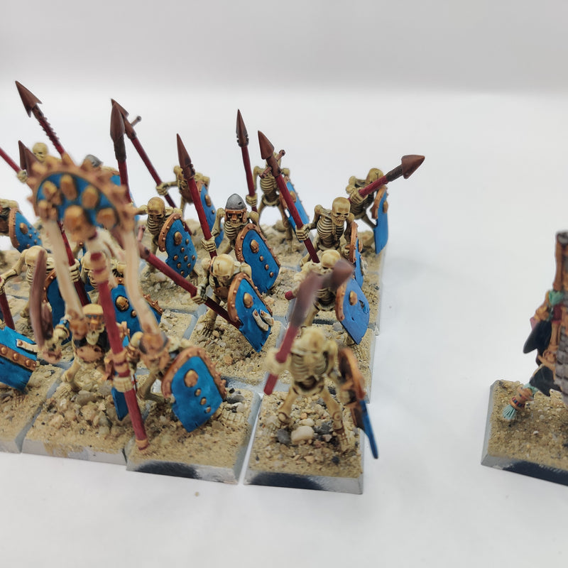 Tomb Kings of Khemri Skeleton Warriors and Tomb King - Painted AT098